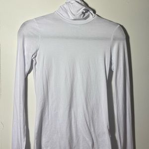 White Fitted Turtleneck